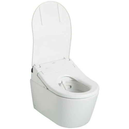 Toto CT447CFGT60#01 Elongated Wall Hung Toilet in Cotton - Less Seat
