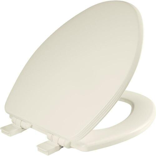 Bemis 1600E4 346 Biscuit Elongated Closed Front Toilet Seat with Cover