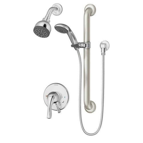 Symmons S9608PLR15TRM Polished Chrome Single Handle Shower System (Trim Only)