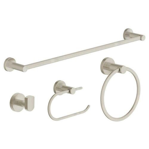 Symmons 35AC4BUNDLESTN Satin Nickel Wall Mount 4-Piece Accessory Set