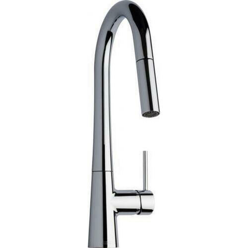 Chicago Faucets 434-ABCP Chrome Plated Single Handle Deck Mount Service Faucet