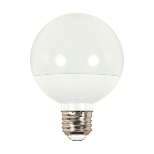 Satco S29619 40W G25 LED Dimmable Light Bulb, Medium E-26 Base, 4-1/4 in., White