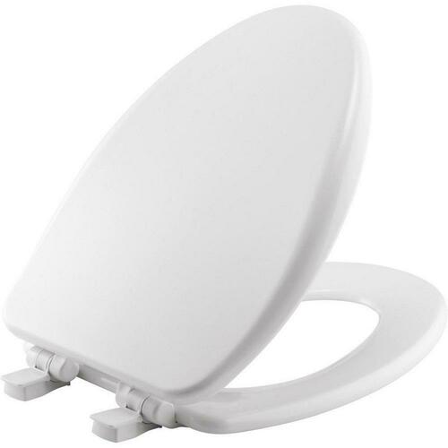 Bemis 19170PLE4 000 White Elongated Closed Front Toilet Seat with Cover