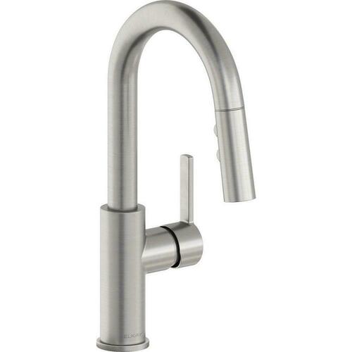 Elkay LKAV3032LS Lustrous Steel Single Handle Pull Down Bar Faucet