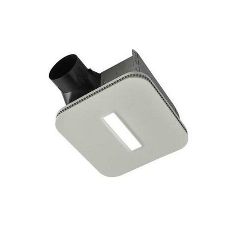 Broan NuTone AE110LK 110 CFM Bathroom Exhaust Fan with LED Light, CleanCover, White - Energy Star