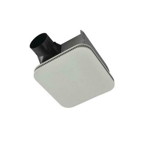 Broan NuTone AE80K 80 CFM Energy Star Bathroom Exhaust Fan, Ceiling/Wall Mount, White, 0.8 Sones