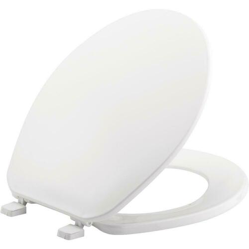 Bemis 70 000 White Round Closed Front Toilet Seat with Cover