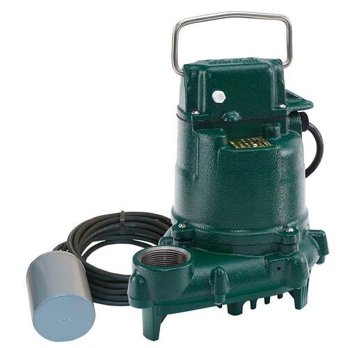 Zoeller 53-0032 1/3 HP Cast Iron Effluent Pump with Variable Float Switch