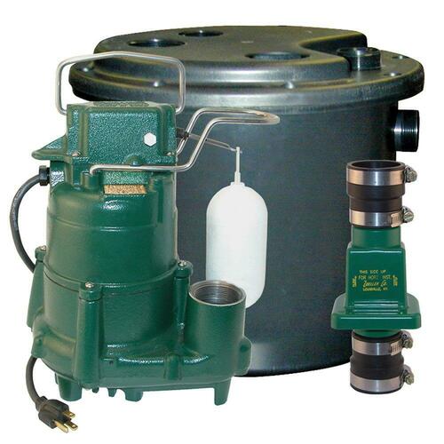 Zoeller 131-0001 1/2 HP 115V Cast Iron Drain Pump Package