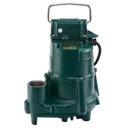 Zoeller 98-0002 1/2 HP 115V Non-Automatic Cast Iron Submersible Sump Pump N98