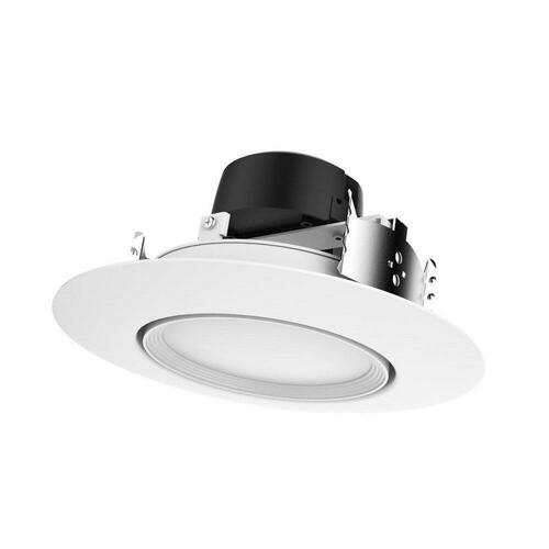 Satco S11824 10.5W LED Recessed Downlight, White, 3.9 x 7.4 in.