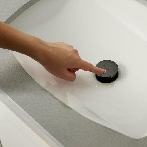 Pfister 972-097B Matte Black Bathroom Sink Drain, 2-3/16
