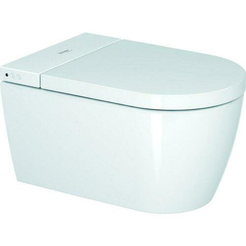 Duravit 2510092092 1.28 GPF Elongated Wall-Mount One-Piece Toilet, White