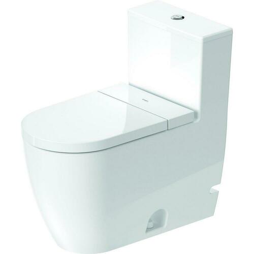 Duravit 21890120U2 1.32 GPF Elongated One-Piece Toilet, Floor Mount, White