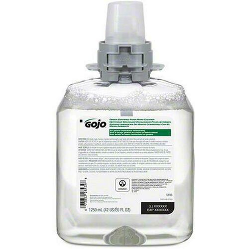 Gojo 5165-04 1250 ml Green Certified Foam Hand Cleaner - Case of 4