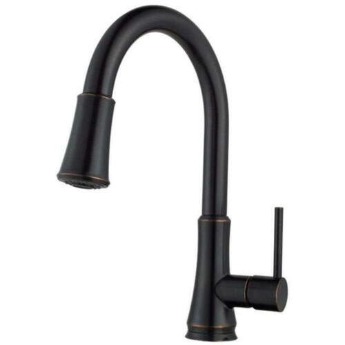 Pfister G529-PF2Y Pfirst Series Single Handle Pull Down Kitchen Faucet, Tuscan Bronze