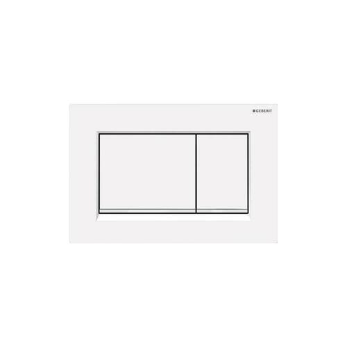 Geberit 115.883.01.1 Plastic Dual Flush Actuator, 9-7/10 in., White Matte