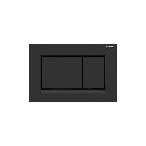 Geberit 115.883.16.1 Black Matte Plastic Dual Flush Actuator - 9-7/10 in.