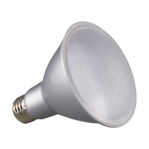 Satco S29436 75W PAR30 Long Neck Dimmable LED Bulb, Medium E-26 Base, Warm White