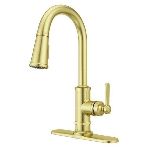 Pfister GT529-TDBG Brushed Gold Single Handle Pull Down Kitchen Faucet