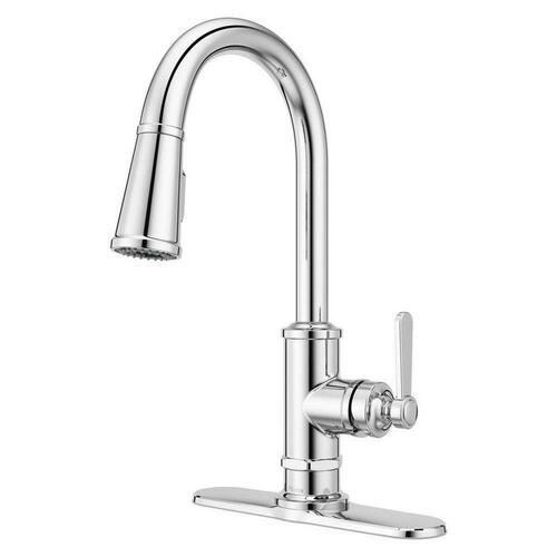 Pfister GT529-TDC Polished Chrome Single Handle Pull Down Kitchen Faucet