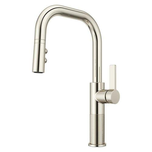 Pfister GT-529-MTD Polished Nickel Single Handle Pull Down Kitchen Faucet