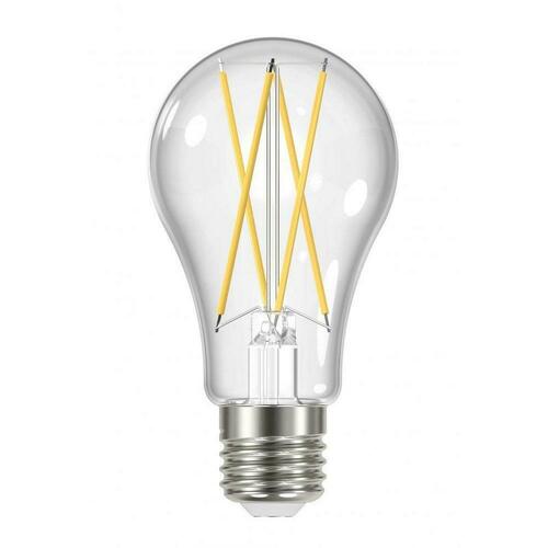 Satco S12430 100W A19 Dimmable LED Light Bulb, Medium E-26 Base, Clear, 4-41/100 in.