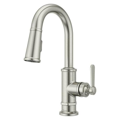 Pfister GT572TDS Stainless Steel Single Handle Pull Down Bar Faucet
