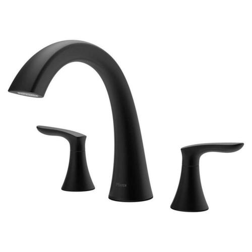 Pfister RT65WRB Matte Black Two Handle Roman Tub Faucet (Trim Only)