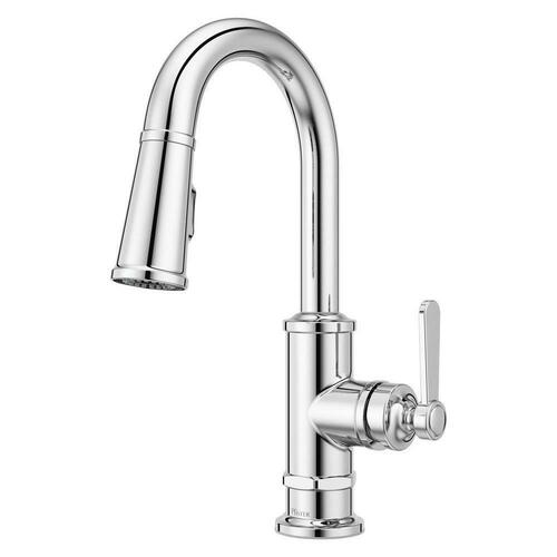 Pfister GT572TDC Polished Chrome Single Handle Pull Down Bar Faucet