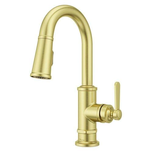 Pfister GT572TDBG Brushed Gold Single Handle Pull Down Bar Faucet