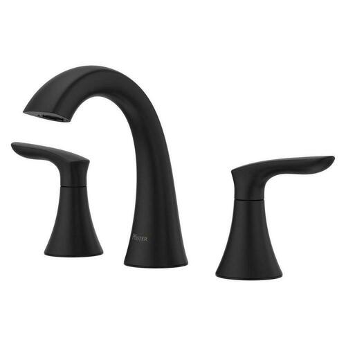 Pfister LG49-WR0B Matte Black Two Handle Widespread Bathroom Sink Faucet