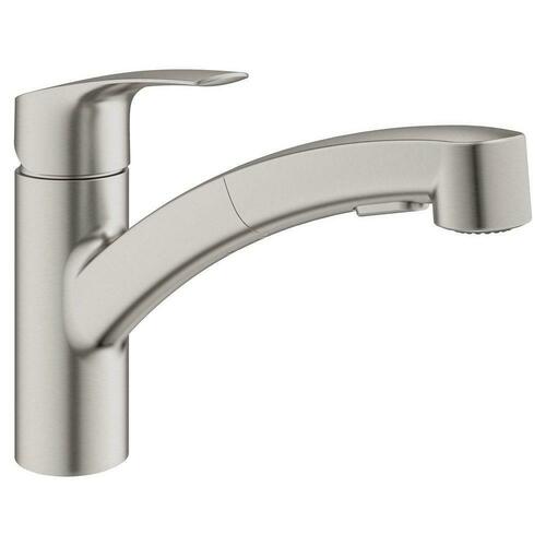Grohe 30306DC1 SuperSteel Single Handle Pull-Out Kitchen Faucet