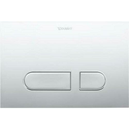 Duravit WD5008021090 Polished Chrome Dual Flush Actuator Plate