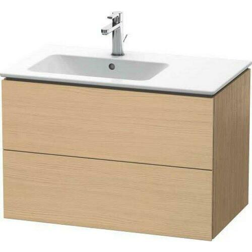 Duravit LC629103030 DURAVIT L-CUBE TWO DRAWER WALL-MOUNT VANITY UNIT NATURAL OAK