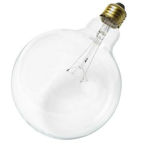 Satco S3012 60W G40 Dimmable Incandescent Light Bulb, Medium E-26 Base, Clear