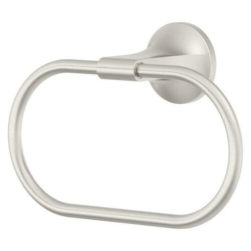 Pfister BRB-PFM0GS Brushed Nickel Elongated Oval Closed Towel Ring