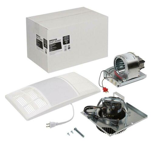 Broan NuTone BHFLED80F 80 CFM LED Bathroom Exhaust Fan with Color-Changing Light Heater