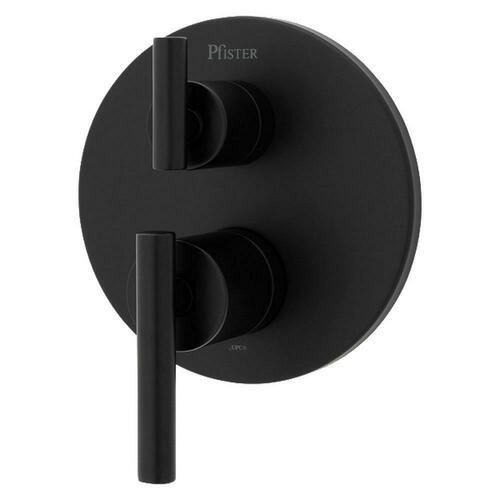 Pfister R89-SNCB Matte Black Two Handle Thermostatic Valve Trim