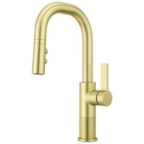 Pfister GT572-MTBG Brushed Gold Single Handle Pull Down Bar Faucet