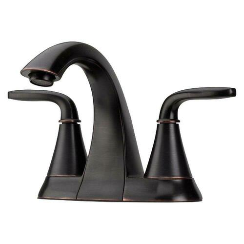 Pfister LG48-WF0Y Tuscan Bronze Two Handle Centerset Bathroom Sink Faucet