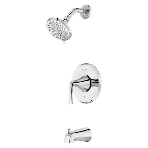 Pfister LG89-8MCAC Polished Chrome Single Handle Multi-Function Bathtub Shower Faucet Trim