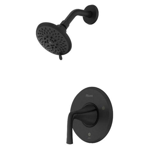 Pfister LG89-7MCAB Matte Black Single Handle Multi-Function Shower Faucet (Trim Only)