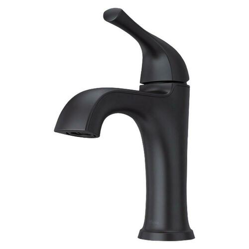 Pfister LG42-MCA0B Matte Black Single Handle Monoblock Bathroom Sink Faucet