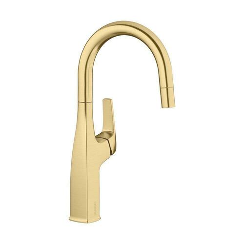 Blanco 442986 Satin Gold Single Handle Pull Down Bar Faucet