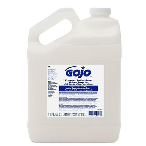 Gojo 1860-04 1 Gal Freestanding White Lotion Cleanser (Case of 4)