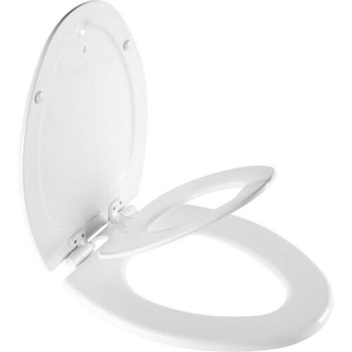 Bemis 1888SLOW 000 White Elongated Closed Front Toilet with Cover