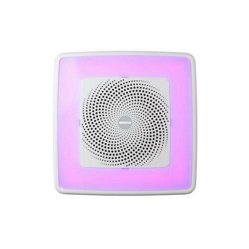 Broan NuTone SPK110RGBL 110 CFM Ceiling Bathroom Exhaust Fan with LED Light Bluetooth Speaker