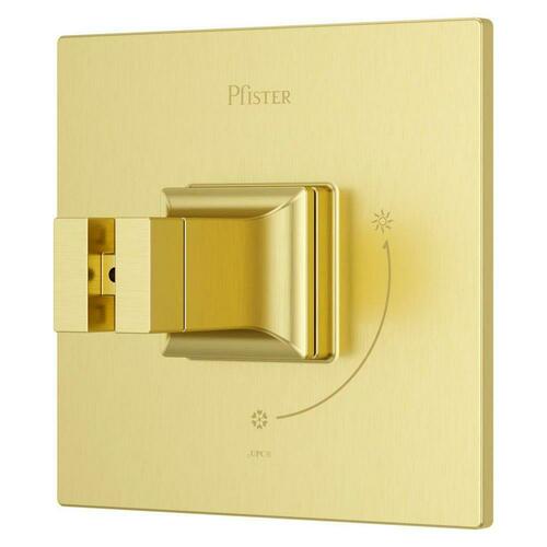 Pfister R89-1VRVBG Brushed Gold Pressure Balancing Valve Trim (Handles Sold Separately)