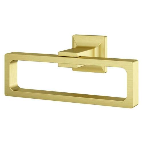 Pfister BRB-VRVBG Brushed Gold Rectangular Closed Towel Ring